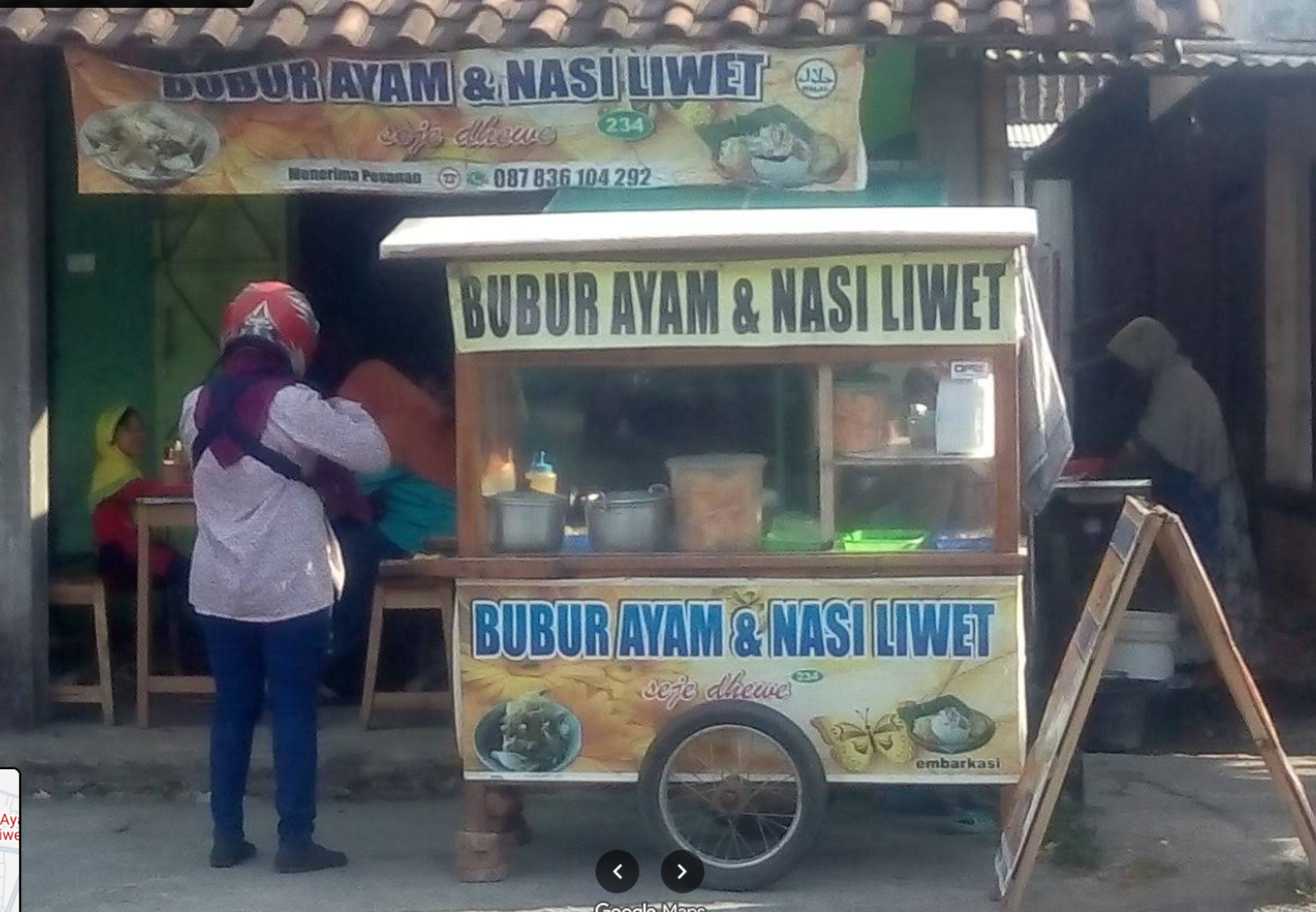 Tampak Depan Bubur Ayam Nasi Liwet Embarkasi
